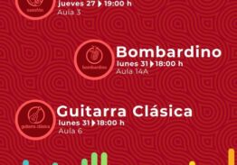 Compartimos las fechas de las diferentes audiciones que se llevarán a cabo con motivo del final del segundo trimestre.