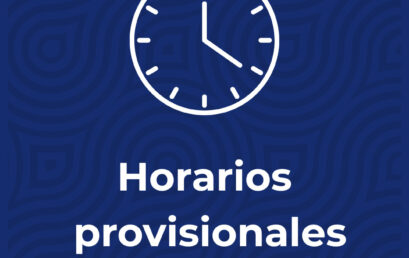 Publicados horarios provisionales para el curso 2025-2026. Disponibles para consulta en el apartado de secretaría de nue…