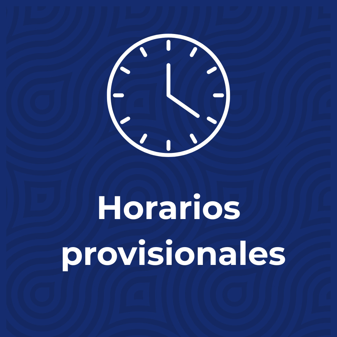 Publicados horarios provisionales para el curso 2025-2026. Disponibles para consulta en el apartado de secretaría de nue… Publicados horarios provisionales para el curso 2025-2026. Disponibles para consulta en el apartado de secretaría de nue…