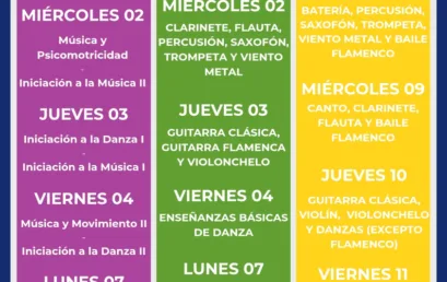 Calendario de matriculación para el curso 2025-2026. Abierta solicitud de cita previa a través de la sede electrónica de…