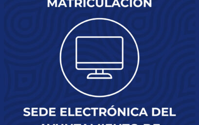 Recordamos que para matricular es indispensable solicitar cita previa a través de la sede electrónica del ayuntamiento d…