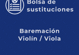 Baremo bolsa Violín/Viola 2025/2030