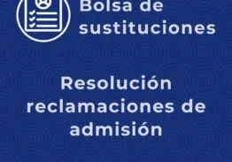 📄Publicada la resolución a las reclamaciones del listado de admitidos/as a las bolsas de sustituciones de la escuela pa…