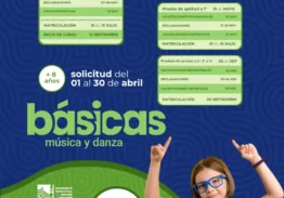 En el mes de abril se abre el plazo para realizar las solicitudes del ámbito de las Enseñanzas Básicas de Música y Danza…