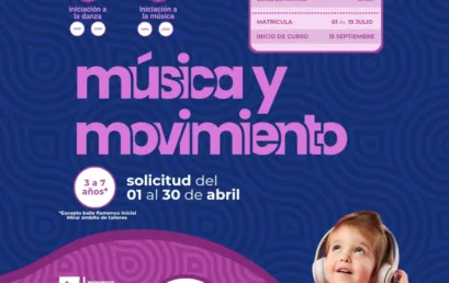 En el mes de abril se abre el plazo para solicitar el nuevo acceso o permanencia en el ámbito de Música y Movimiento (al…