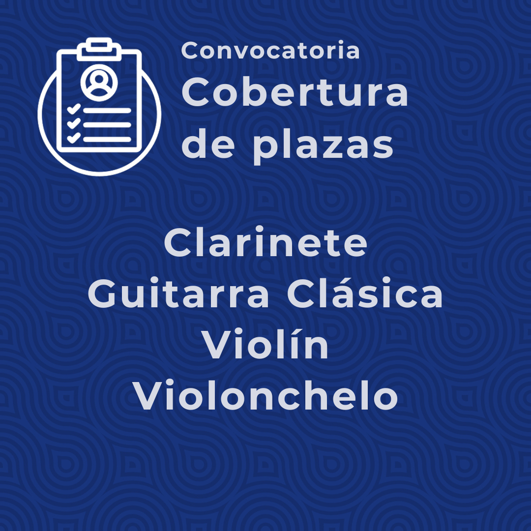 Convocatoria cobertura de plazas