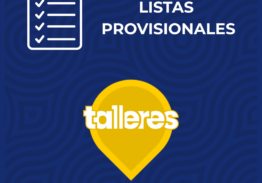 Listado provisional de admisiones a Talleres 2026-2027